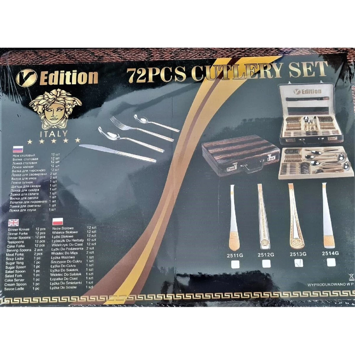 Edenberg stalo įrankių rinkinys V2513 – 72 vnt. lagaminėlyje