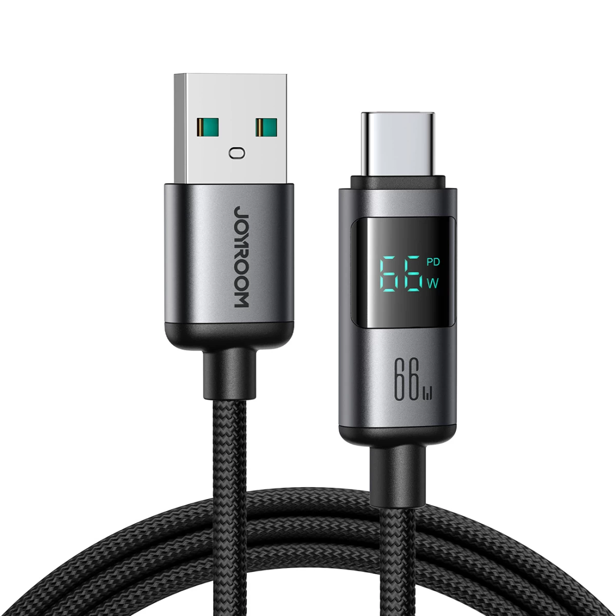 Ekrano Kabelis Usb-a - Usb-c 66w 1,2 M - Juodas