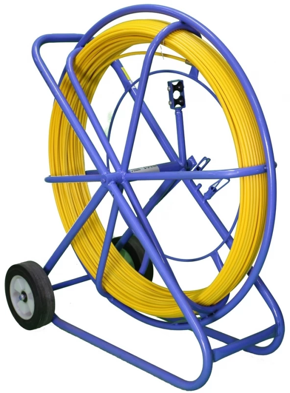 Ekstralink Kabelio Traukimo Strypas 11mm 150m Stiklo Pluošto Bandomasis Kabelio Traukimo Strypas 11mm 150m Geltonas