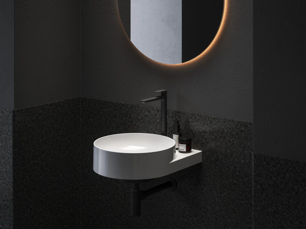 EL 015.20BLM Praustuvo maišytuvas 335 mm be dugno vožtuvo, Black Matt