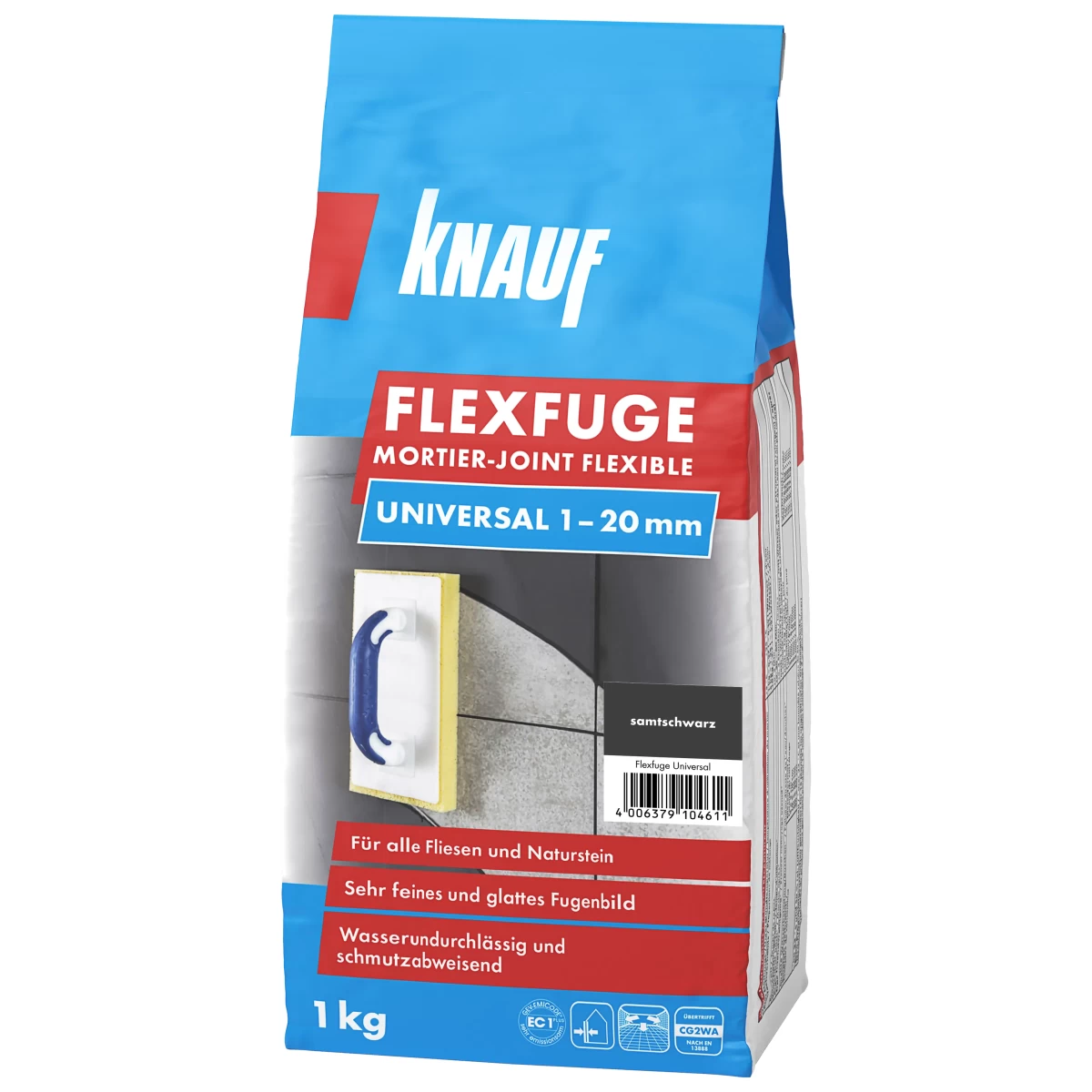 Elastingas plytelių siūlių glaistas KNAUF Flexfuge, 1kg pergamon sp. Elastingas plytelių siūlių glaistas KNAUF Flexfuge, 1kg pergamon sp.