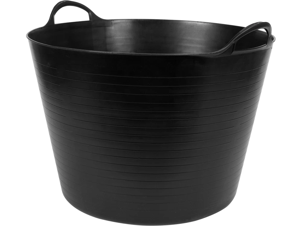 Elastinis plastikinis indas / tara | juodas | 42 l (35581)