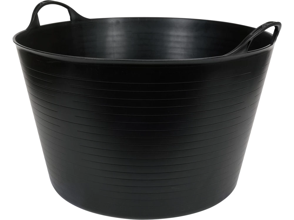Elastinis plastikinis indas / tara | juodas | 55 l (35582)