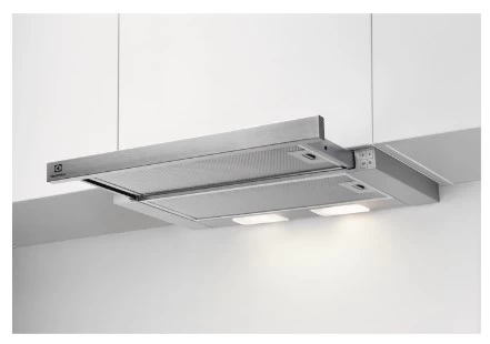 Electrolux LFP326S cooker hood Semi built-in (pull out) Grey 410 m³/h C