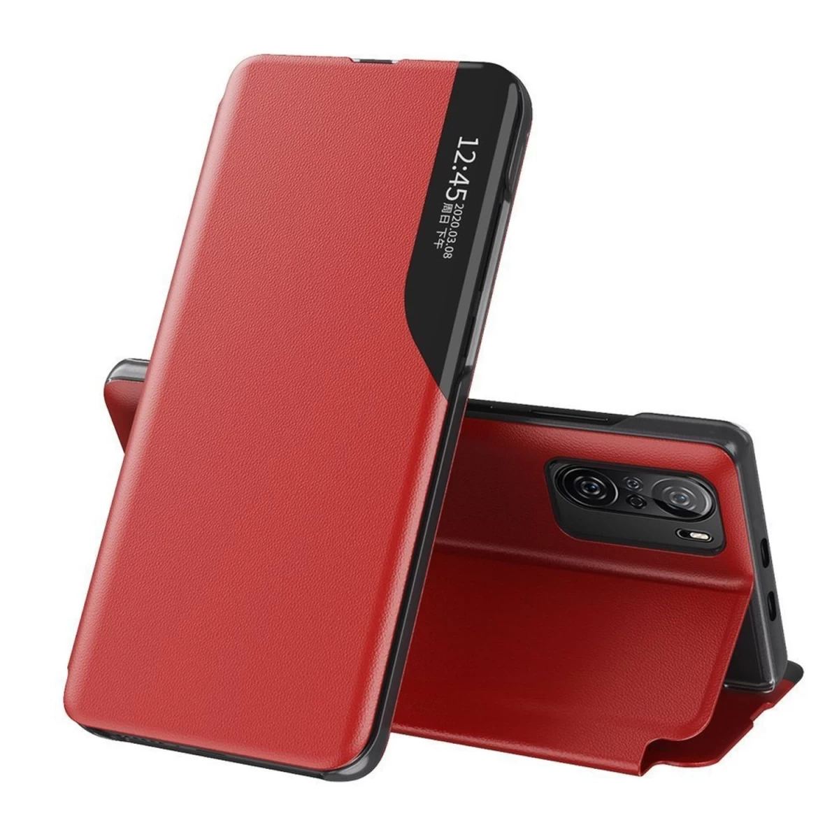 Elegantiškas eco Leather View Case Dangtelis Su Atvartu Ir Stovo Funkcija, Skirtas xiaomi Redmi K40 Pro+ / k40 Pro / k40 / poco F3, Raudonos Spalvos Elegantiškas eco Leather View Case Dangtelis Su Atvartu Ir Stovo Funkcija, Skirtas xiaomi Redmi K40 Pro+ / k40 Pro / k40 / poco F3, Raudonos Spalvos