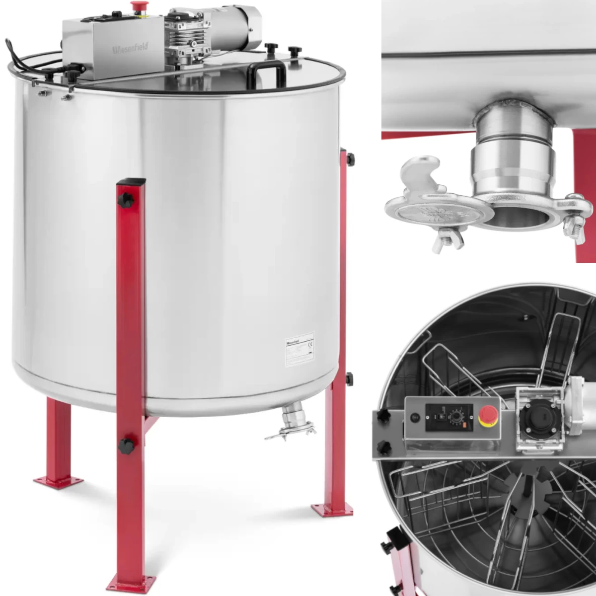 Elektrinė Medaus Centrifuga 6 Rėmų Stal 250 W