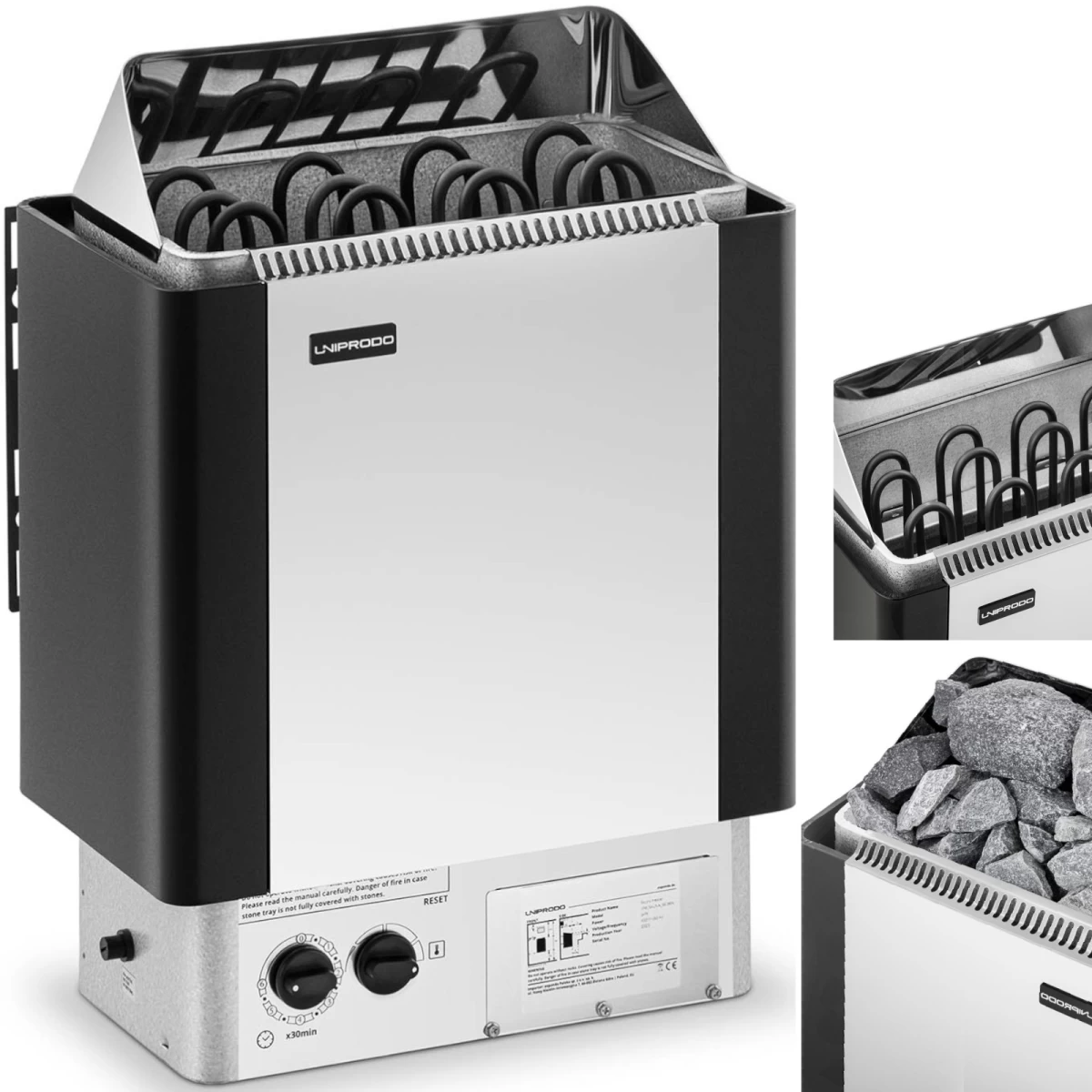 Elektrinė Pirties Viryklė Su Integruotu Valdymu 5-9 M3 Iki 110c 400 V 6 Kw