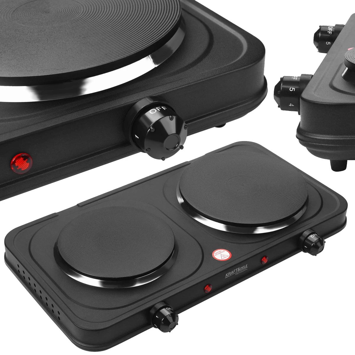 Elektrinė viryklė 2600 W 155 + 185 mm KD4166