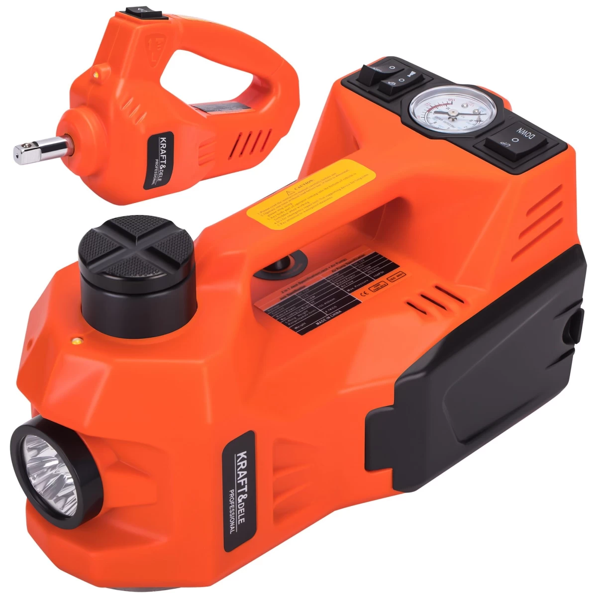 Elektrinis automobilio domkratas 12V 5T + ratų veržliaraktis, KD1368