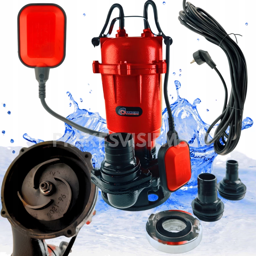 Elektrinis drenažinis siurblys su smulkintuvu 3850W Rangers, RS8002