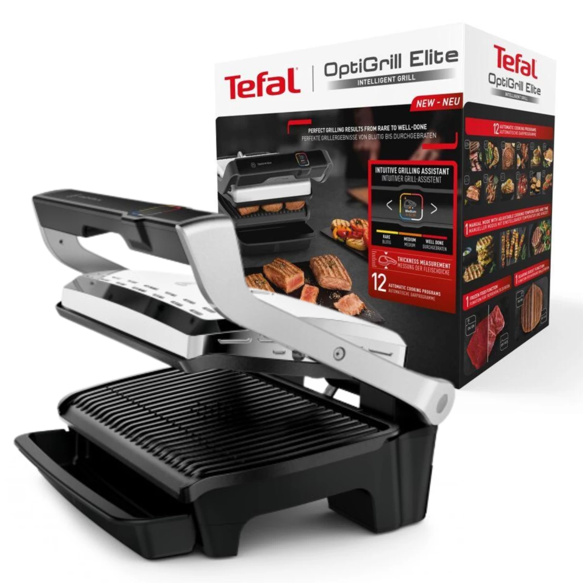Elektrinis Grilis Tefal OptiGrill Elite XL GC760D12