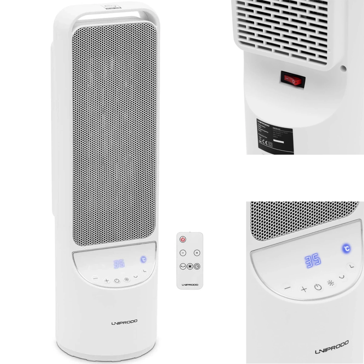 Elektrinis Kolonų šildytuvas Su Nuotolinio Valdymo Pulteliu 1200/2000 W