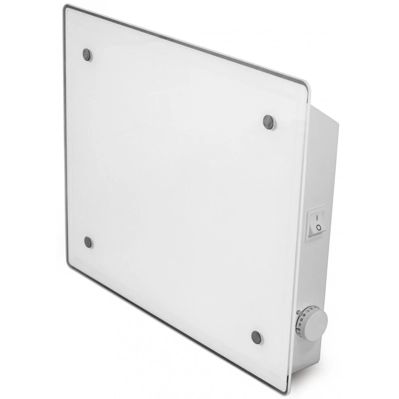 Elektrinis radiatorius Adax ECO 02 KET, balto stiklo, 250 W