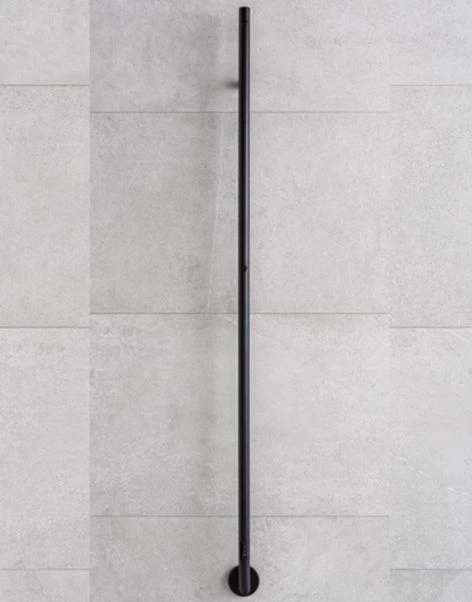 Elektrinis rankšluosčių džiovintuvas PMH Ole 10x170,8 cm, juoda matinė, OL1B