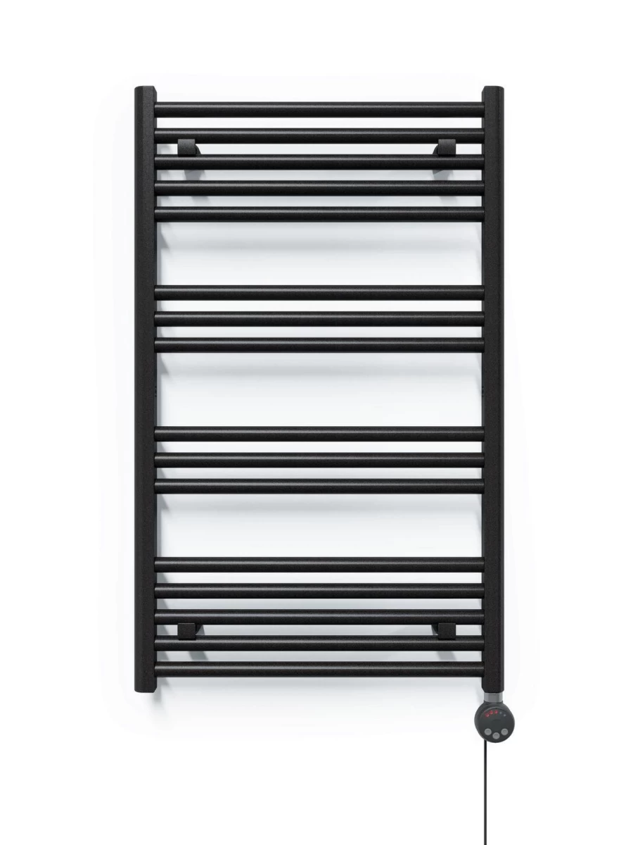 Elektrinis rankšluosčių džiovintuvas Terma Basia, metalinė juoda, 50 cm x 83 cm, 400 W, dešininis