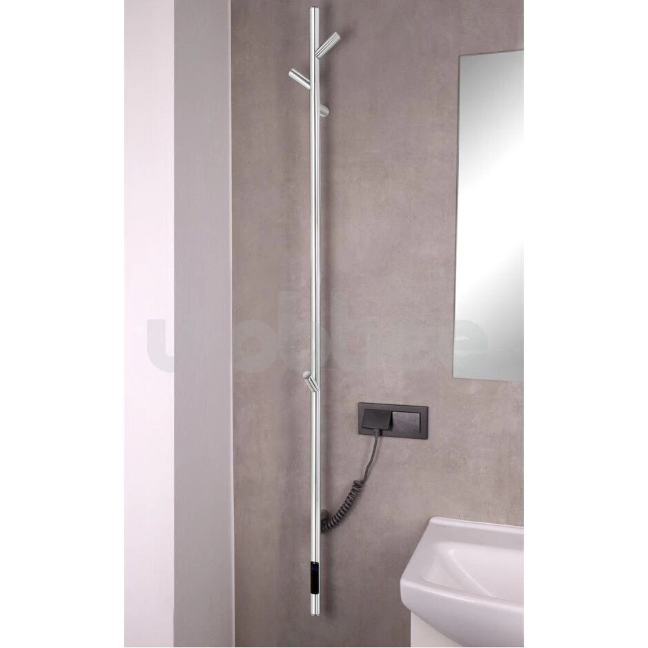 Elektrinis rankšluosčių džiovintuvas WOBBEE Burton 150 cm, chromas