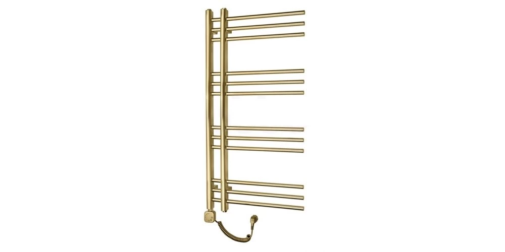 Elektrinis rankšluosčių džiovintuvas Wobbee Glaston Gold 50x100 cm, kairinis, braižyto aukso