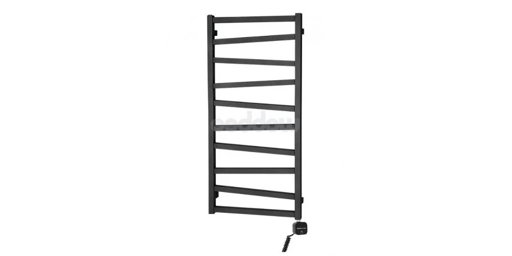 Elektrinis rankšluosčių džiovintuvas Wobbee Pentre 50x100 cm, dešininis, juodas