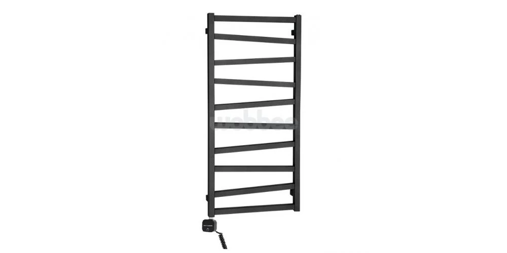 Elektrinis rankšluosčių džiovintuvas Wobbee Pentre 50x100 cm, kairinis, juodas