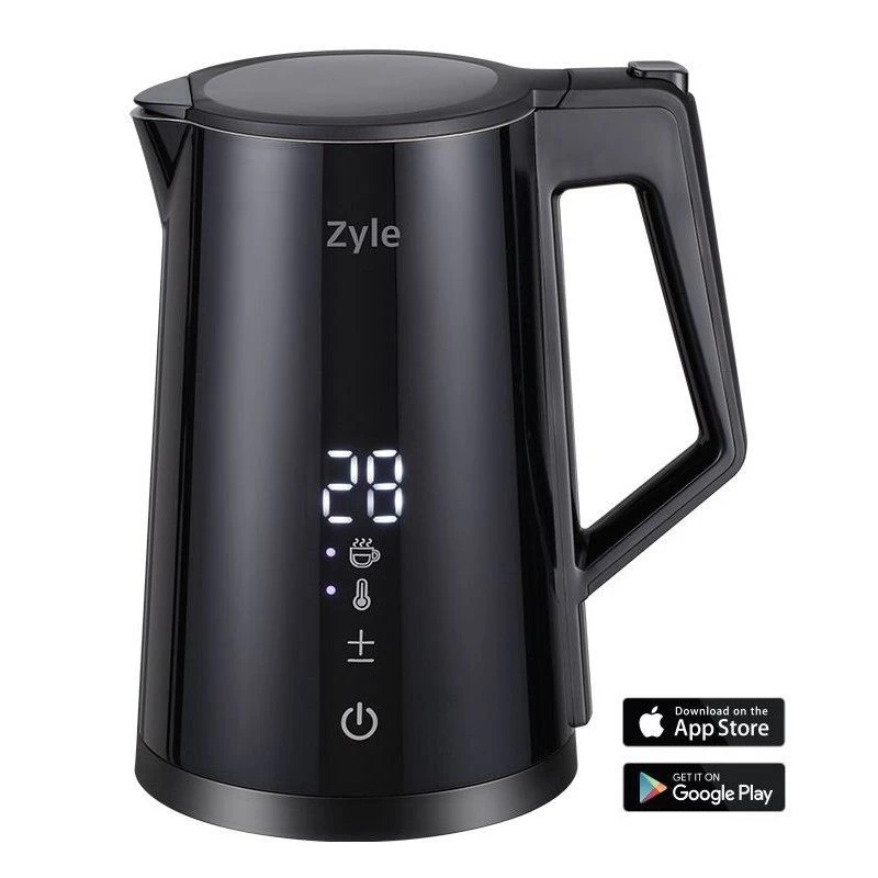 Elektrinis virdulys Zyle ZY286BK,1,7 l talpa, valdomas programėle su WiFi ryšiu, temperatūros reguli