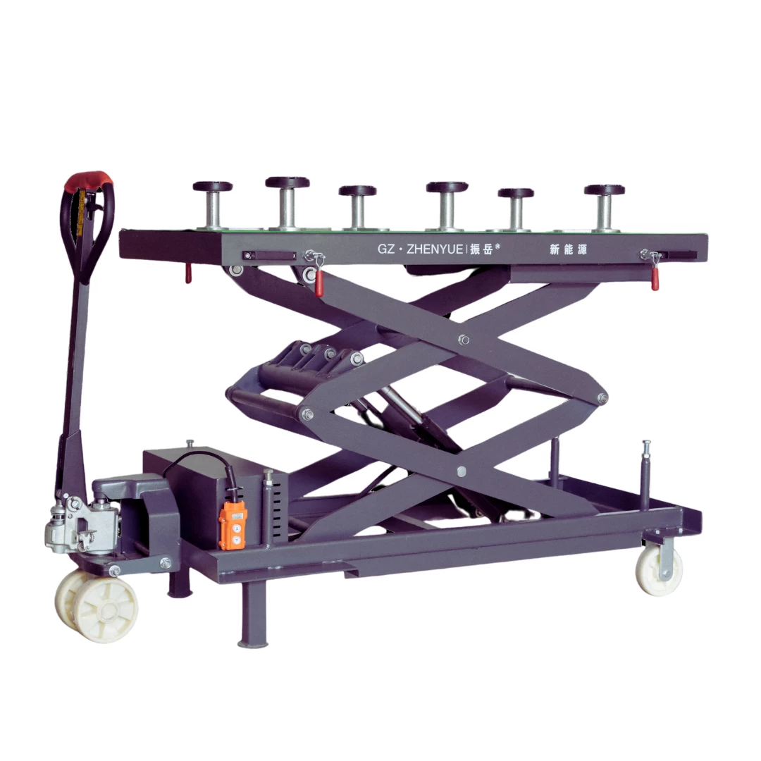 Elektrinių transporto priemonių akumuliatoriaus išmontavimo ir kėlimo platforma žirklinė (H2100)