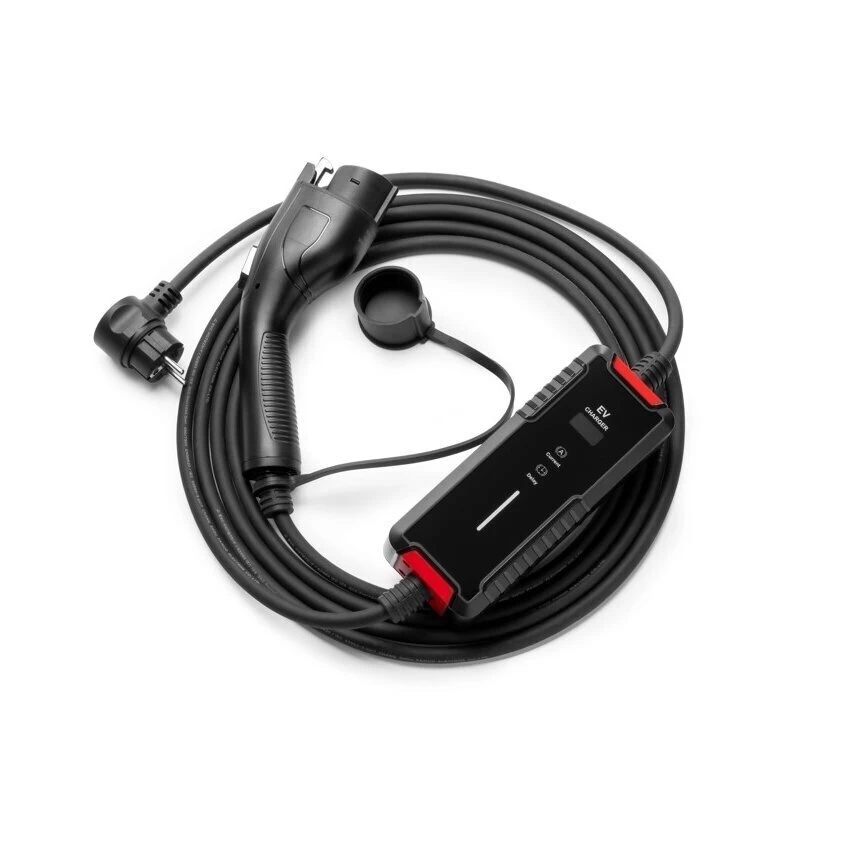 Elektromobilio įkrovimo laidas 220V - type 1 (16A, 1 fazė 3,6 kW) su laiko funkcija