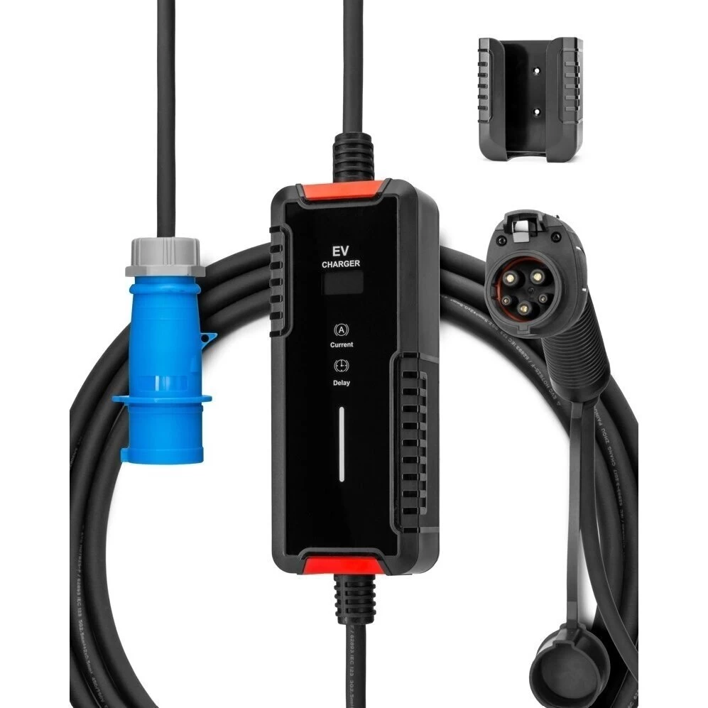 Elektromobilio įkrovimo laidas 220V - type 1 (32A, 1 fazė 7,2 kW)