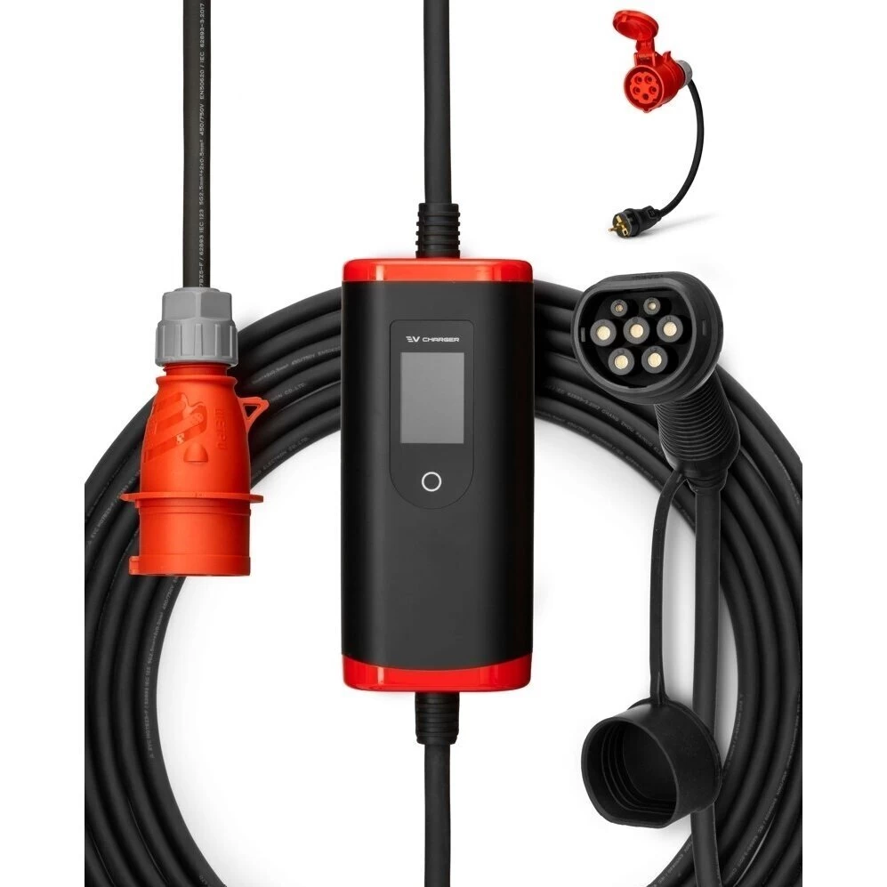 Elektromobilio įkrovimo laidas 480 V - type 2 (16A, 3 fazės 11 kW - 15m)