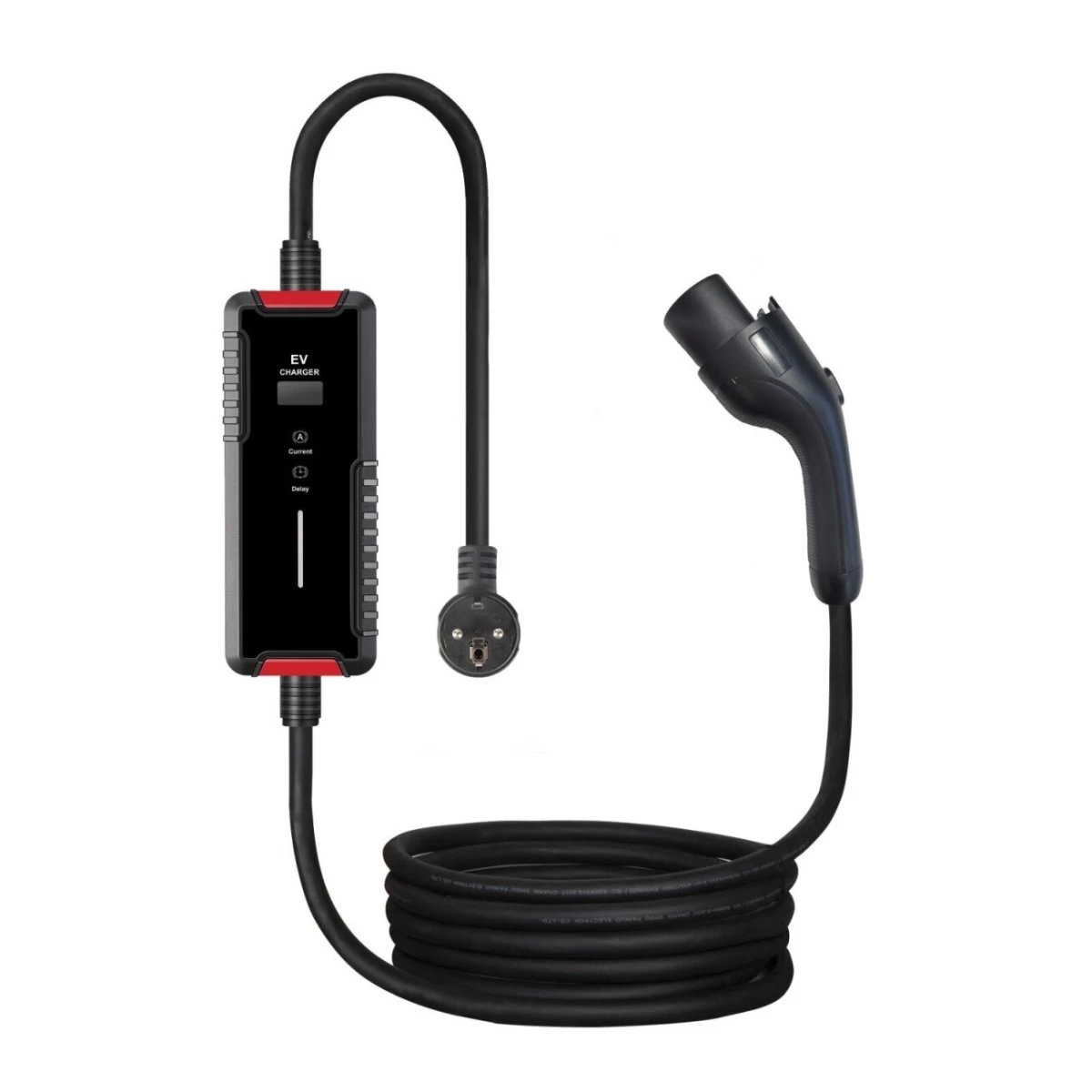 Elektromobilio įkrovimo laidas kinietiškoms mašinoms 220V - GBT (16A, 1 fazė 3,5 kW)