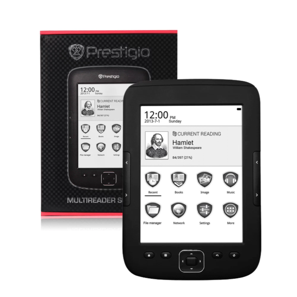 Elektroninė Knygų Skaityklė Prestigio PER5664BC, juoda