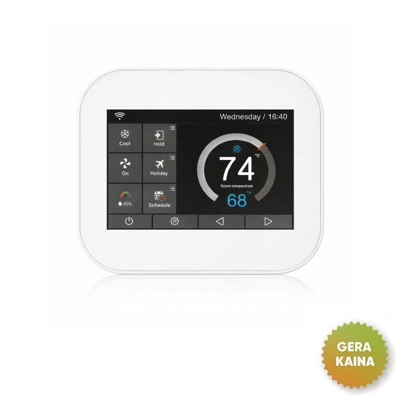 Elektroninis WI-FI termostatas (termoreguliatorius) MC6 (prekė su trūkumais)