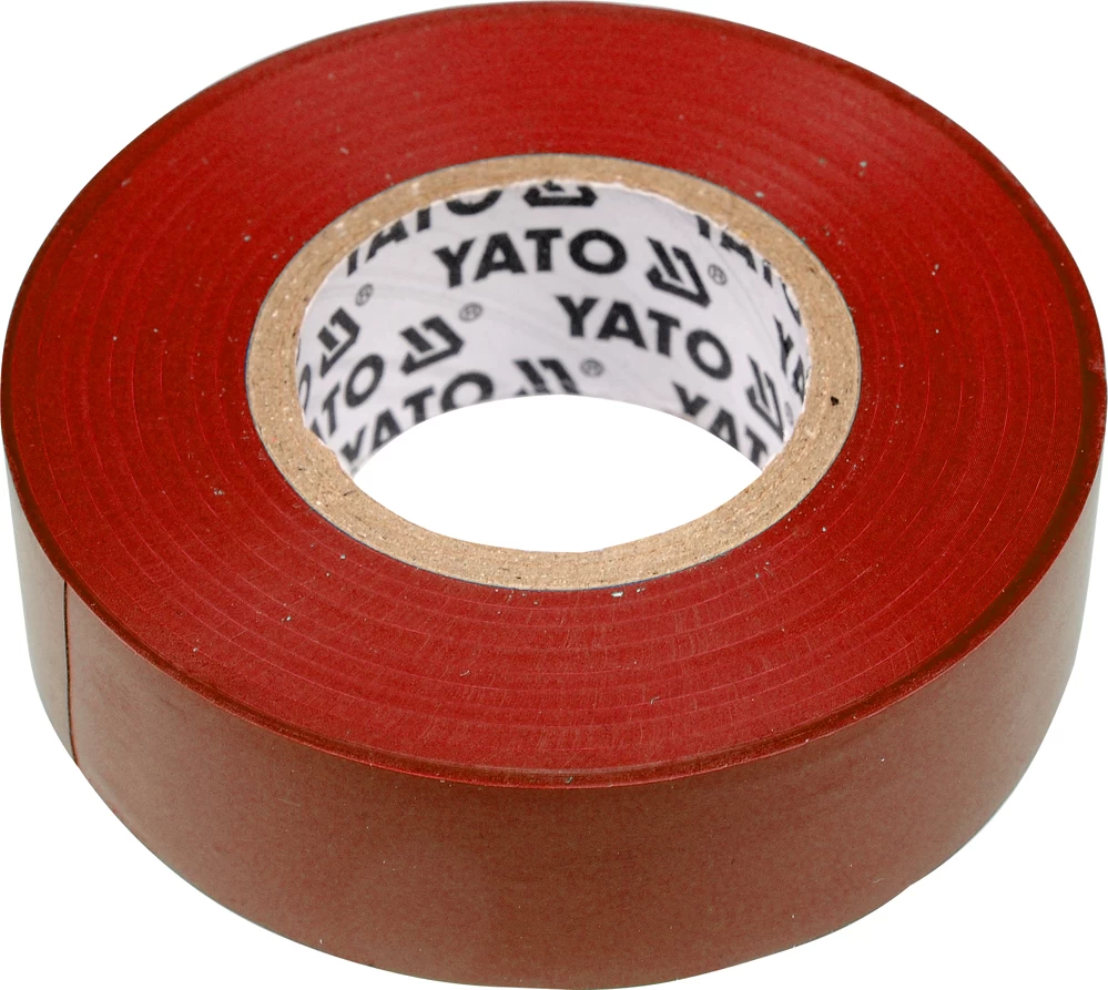 Elektros izoliacinė juosta raudona 19mmx20mx0,13mm (YT-8166)