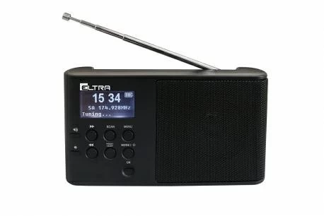 Eltra Radio Ula Dab+ Juodos Spalvos