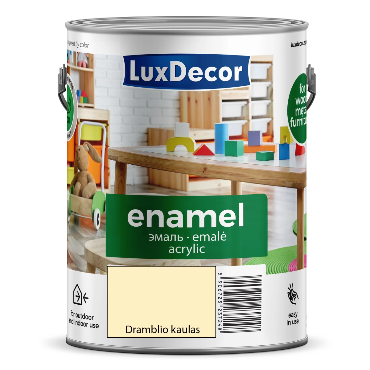Emalė akrilinė - matinė (Dramblio kaulas) „Luxdecor“ 2,5l Emalė akrilinė - matinė (Dramblio kaulas) „Luxdecor“ 2,5l