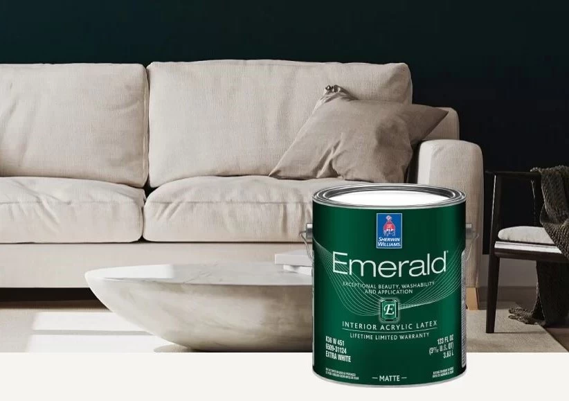 Sherwin Williams Emerald dažai vidaus darbam