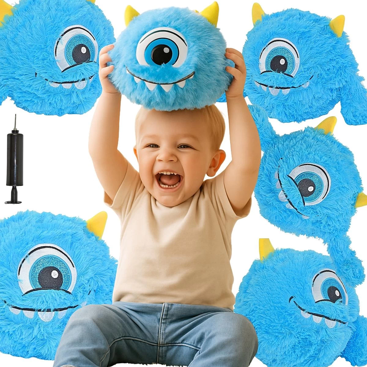 Emocijų Kamuolys 23 Cm Su Rankenomis Mėlynas