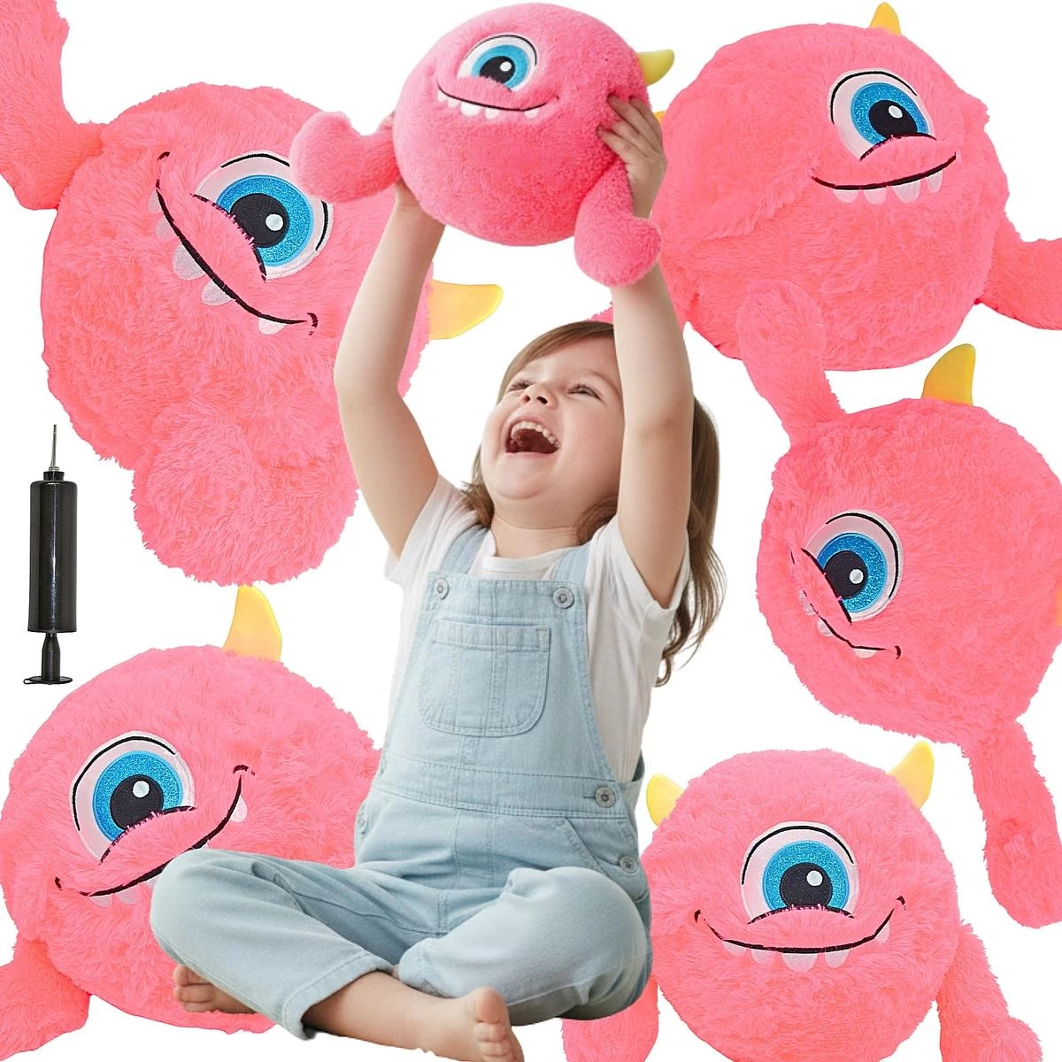 Emocijų Kamuolys 23 Cm Su Rankenomis Rožinis