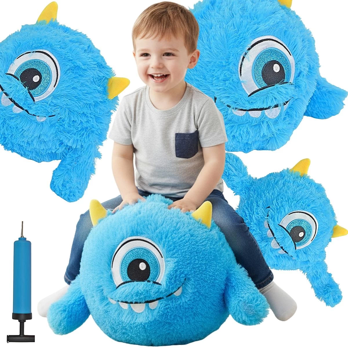 Emocijų Kamuolys 40 Cm Su Rankenomis Mėlynas