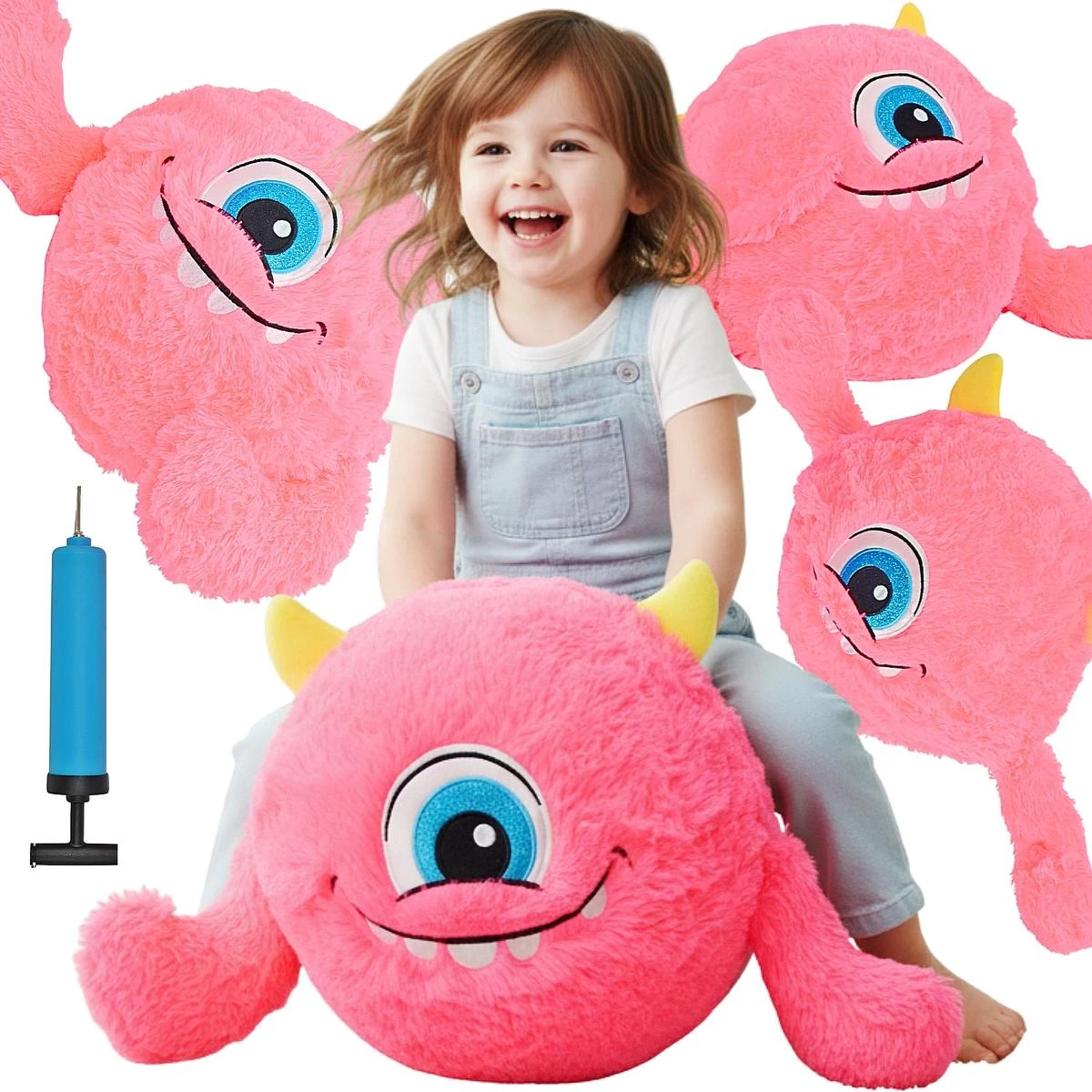 Emocijų Kamuolys 40 Cm Su Rankenomis Rožinis