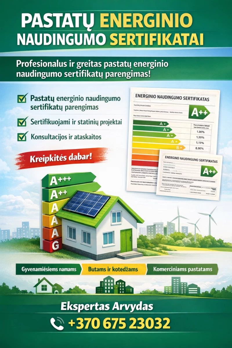 Pastatų energinis sertifikavimas
