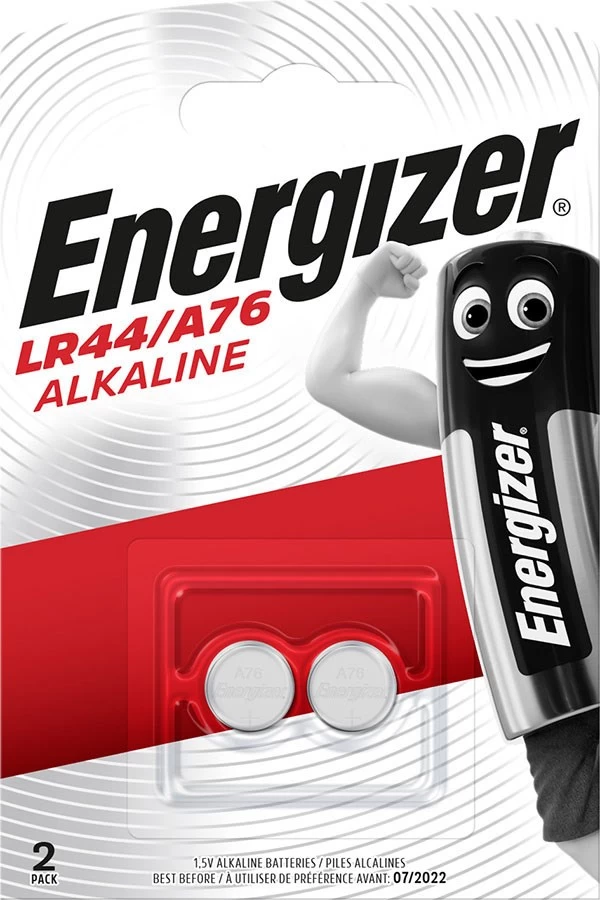 ENERGIZER ALKALINE SPECIALTY BATTERIES LR44/ A76 2 PIECES 1,5V