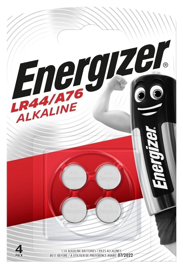 ENERGIZER ALKALINE SPECIALTY BATTERIES LR44/ A76 4 PIECES 1,5V