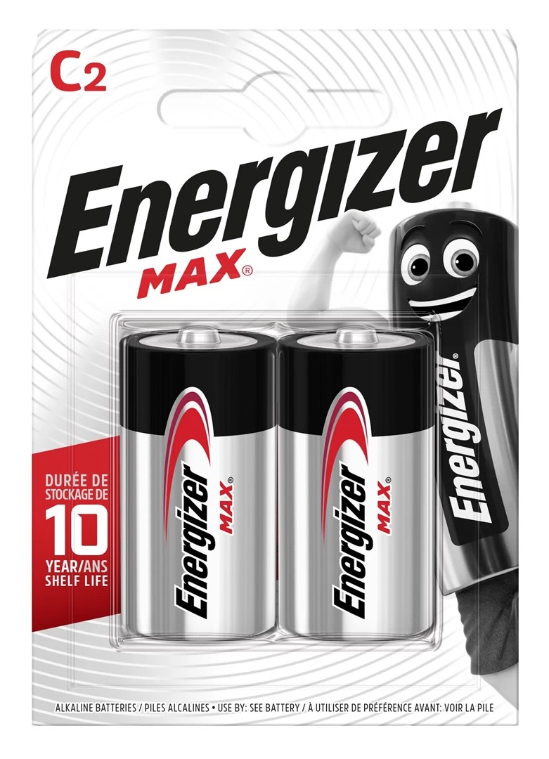 ENERGIZER BATTERY MAX C LR14. 2 pcs. ECO package
