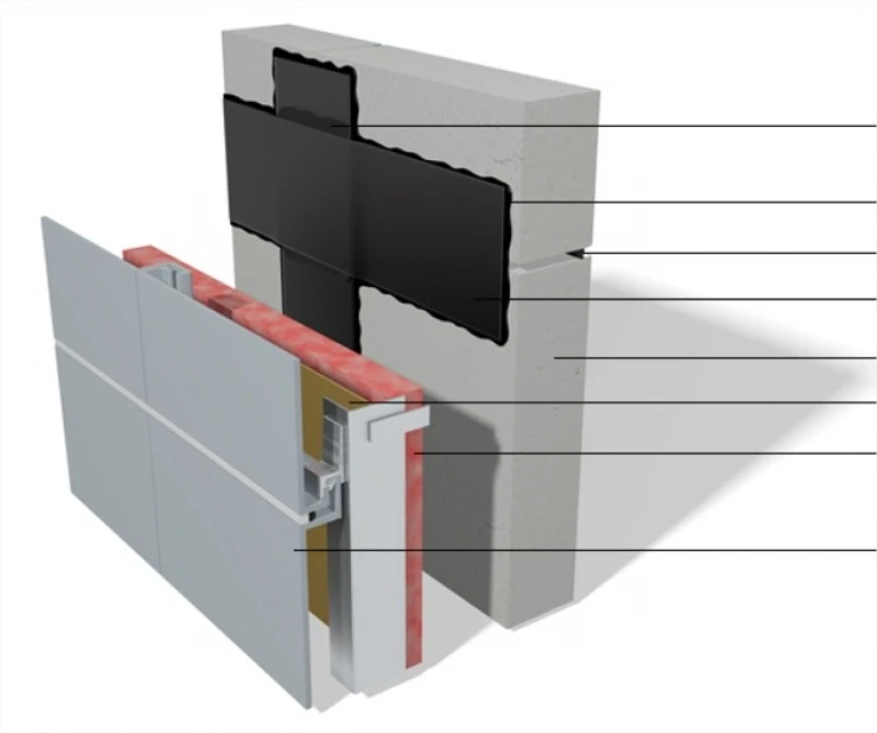 EPDM - ventiluojamo fasado sandarinimas juosta