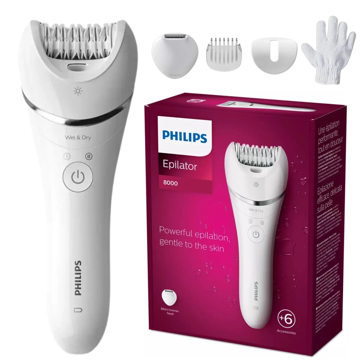 Epiliatorius Philips 8000 Series Wet &amp; Dry BRE715/00
