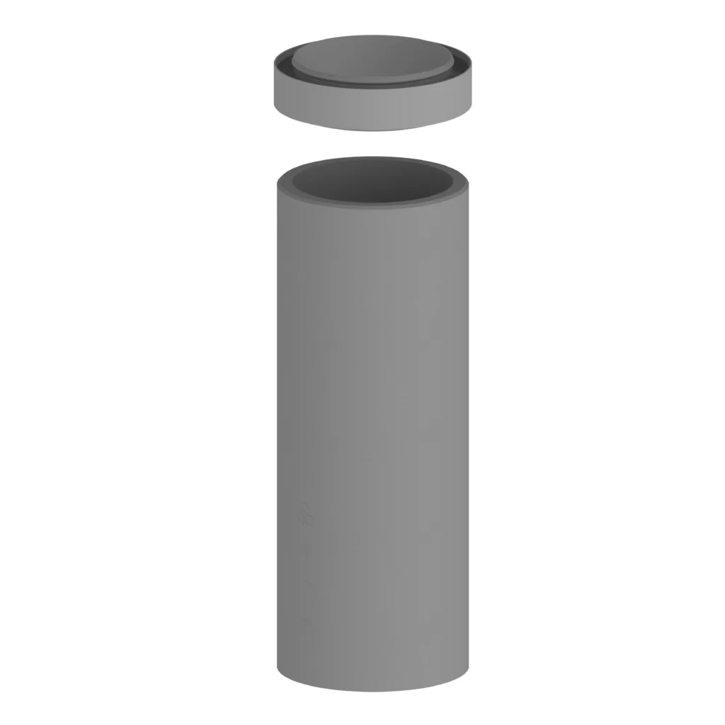 EPS izoliuotas ortakis D125mm  L-1000mm su mova