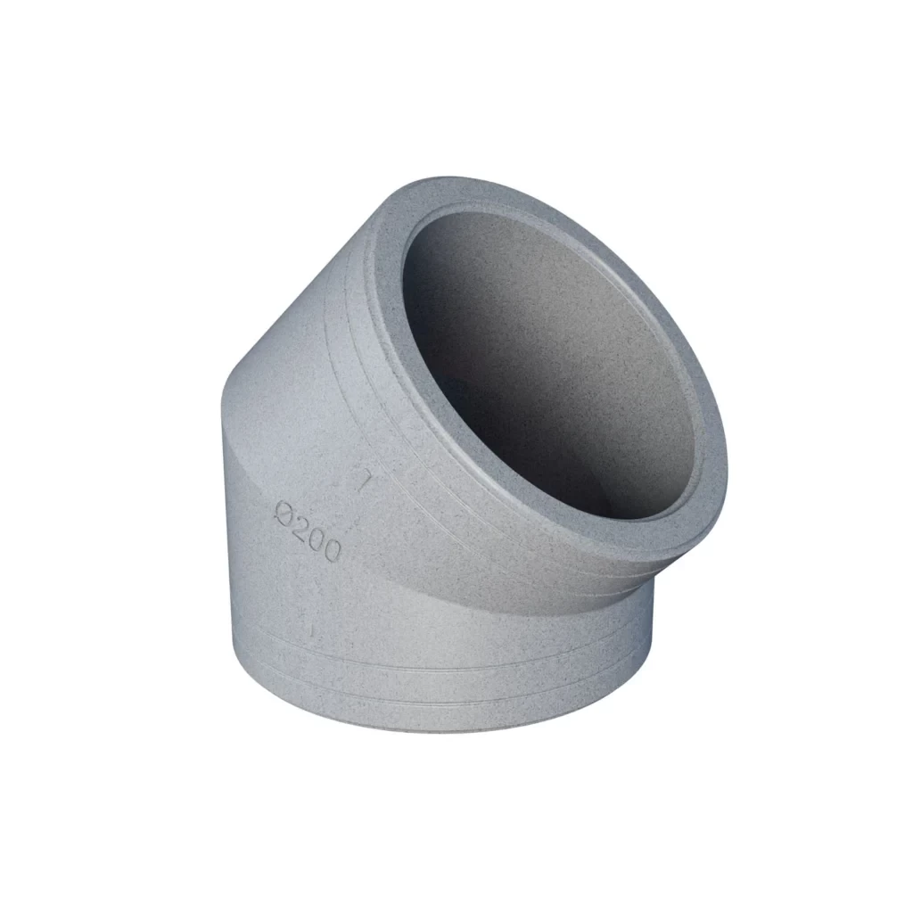 EPS izoliuota alkūnė D200mm 45°