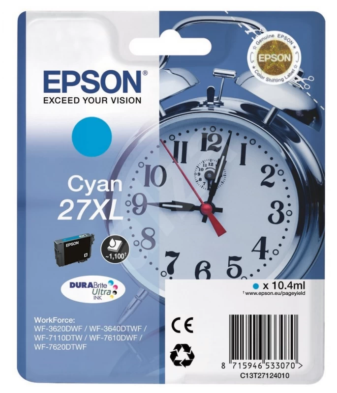 Epson 27xl žydras Rašalas C13t27124010