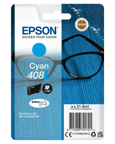Epson 408L (C13T09K24010) Rašalinė kasetė, Žydra