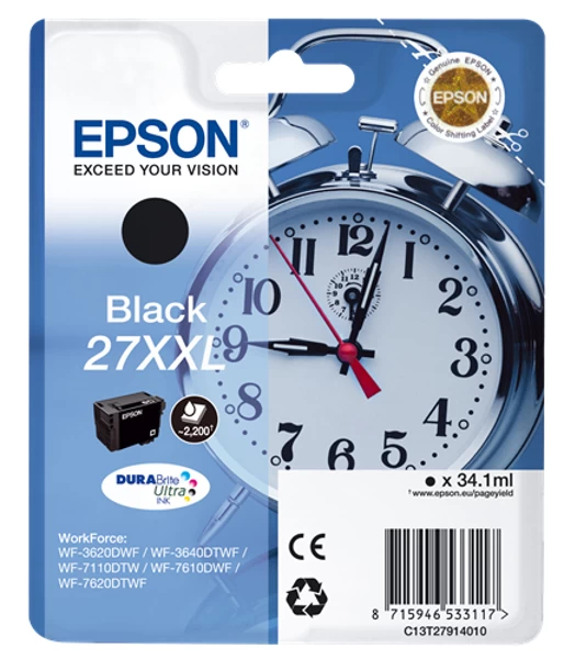 Epson Rašalas 27xxl Juodas C13t27914010